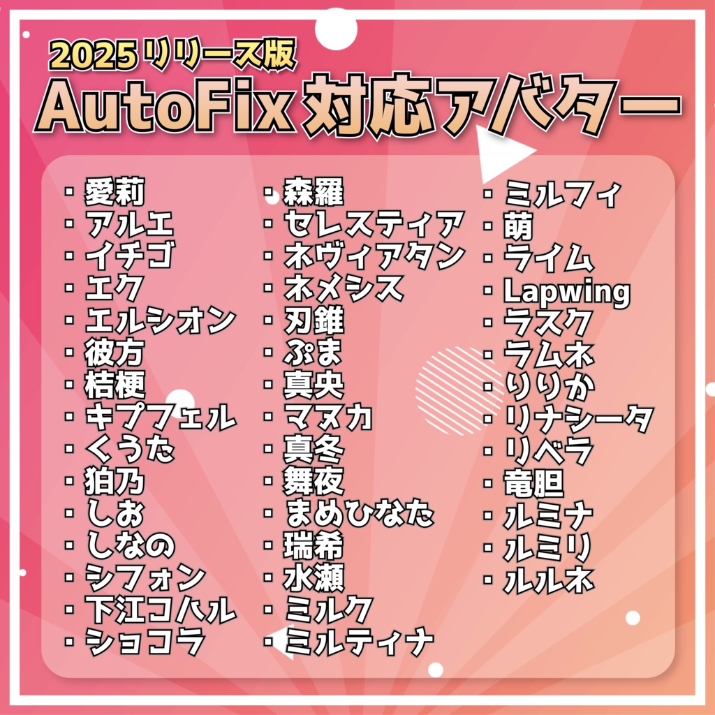『Avatar Blink Fix』表情改変後の目のBlendShapeを修正するツール