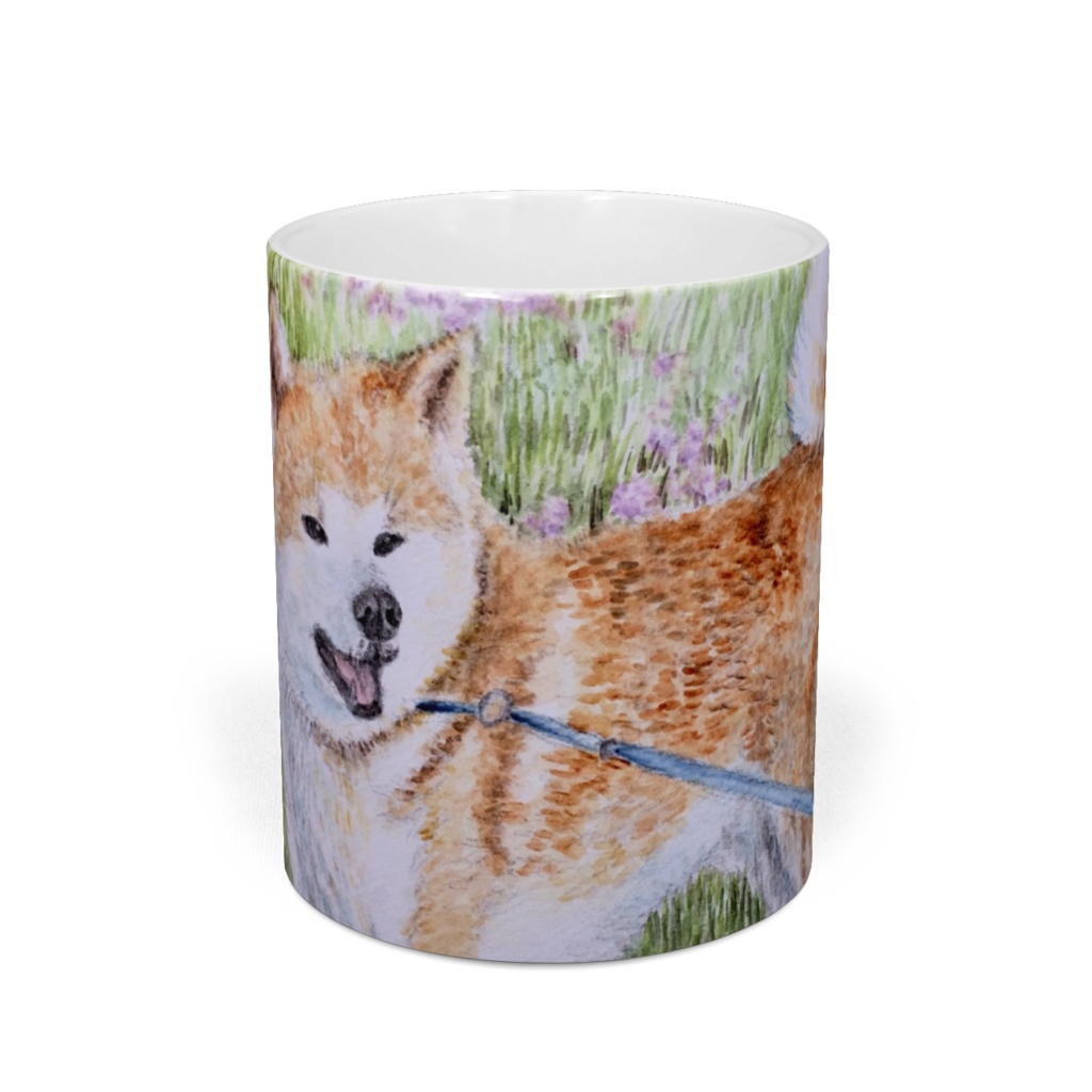 柴犬さんのお散歩 マグカップ