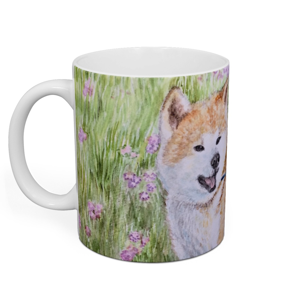 柴犬さんのお散歩 マグカップ