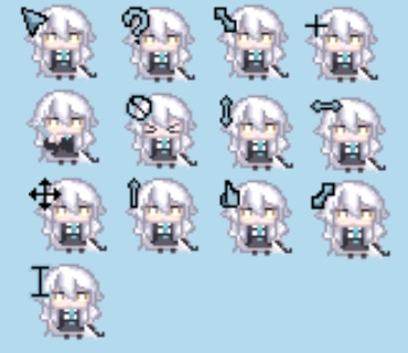 【無料】ルルネちゃんのカーソル