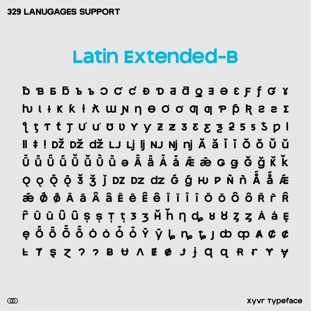 Xyvr【バリアブルフォント】