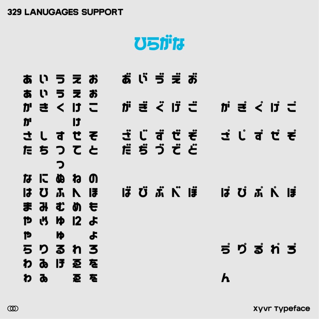 Xyvr【バリアブルフォント】