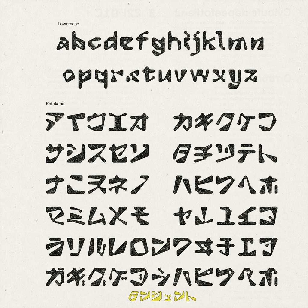 タンジェント【フォント】