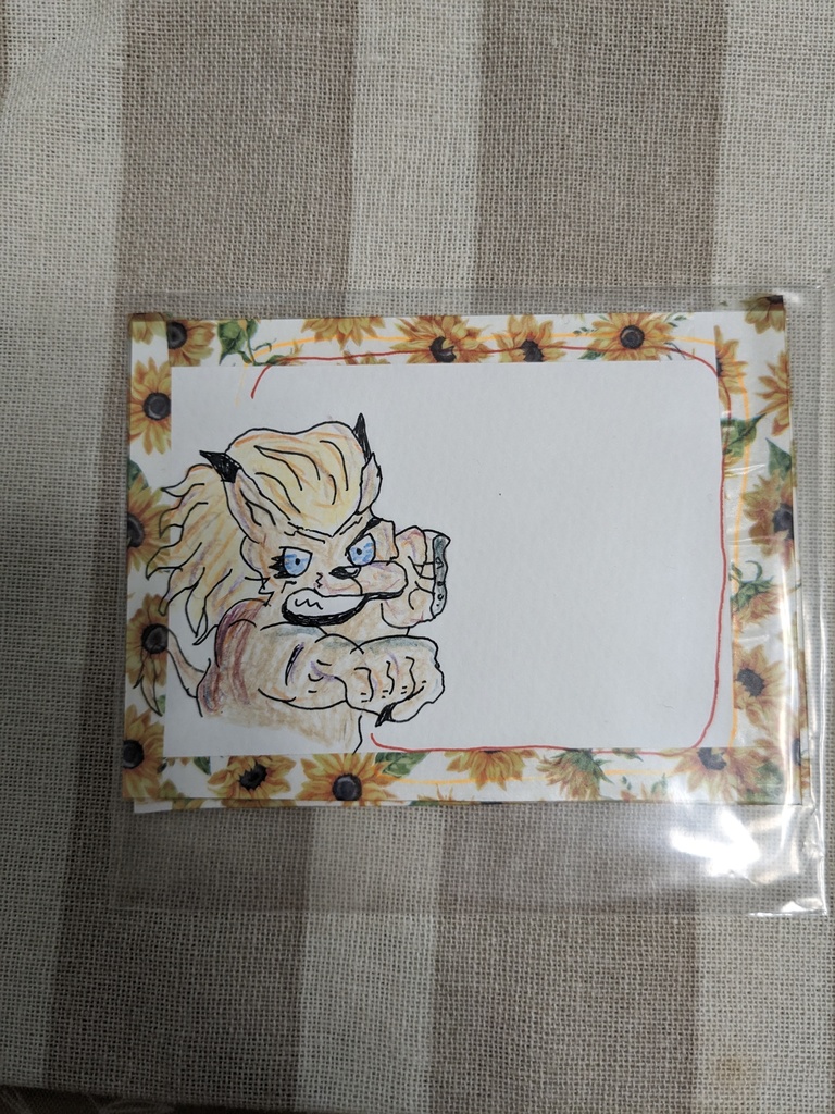 メッセージカード 樹莉&レオモン