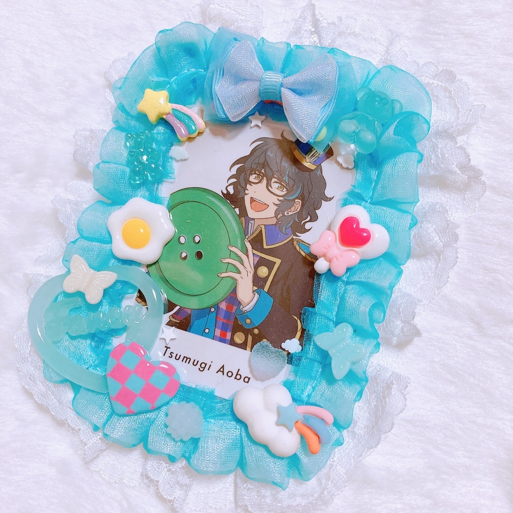 𝟞*ライトブルーのトレカデコケース