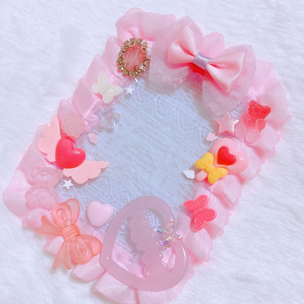 𝟟*ピンクのトレカデコケース