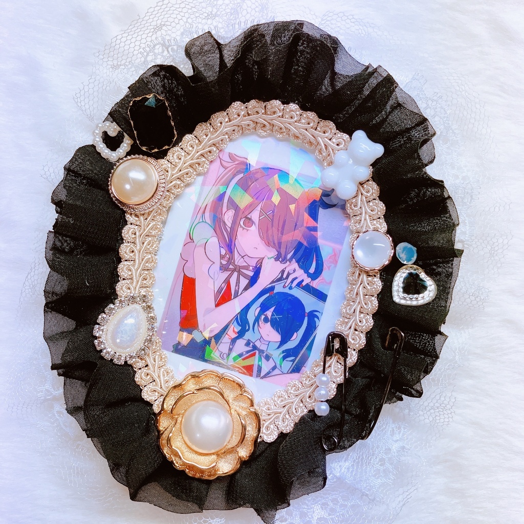 𝟙𝟠*ブラックのラウンドトレカデコケース