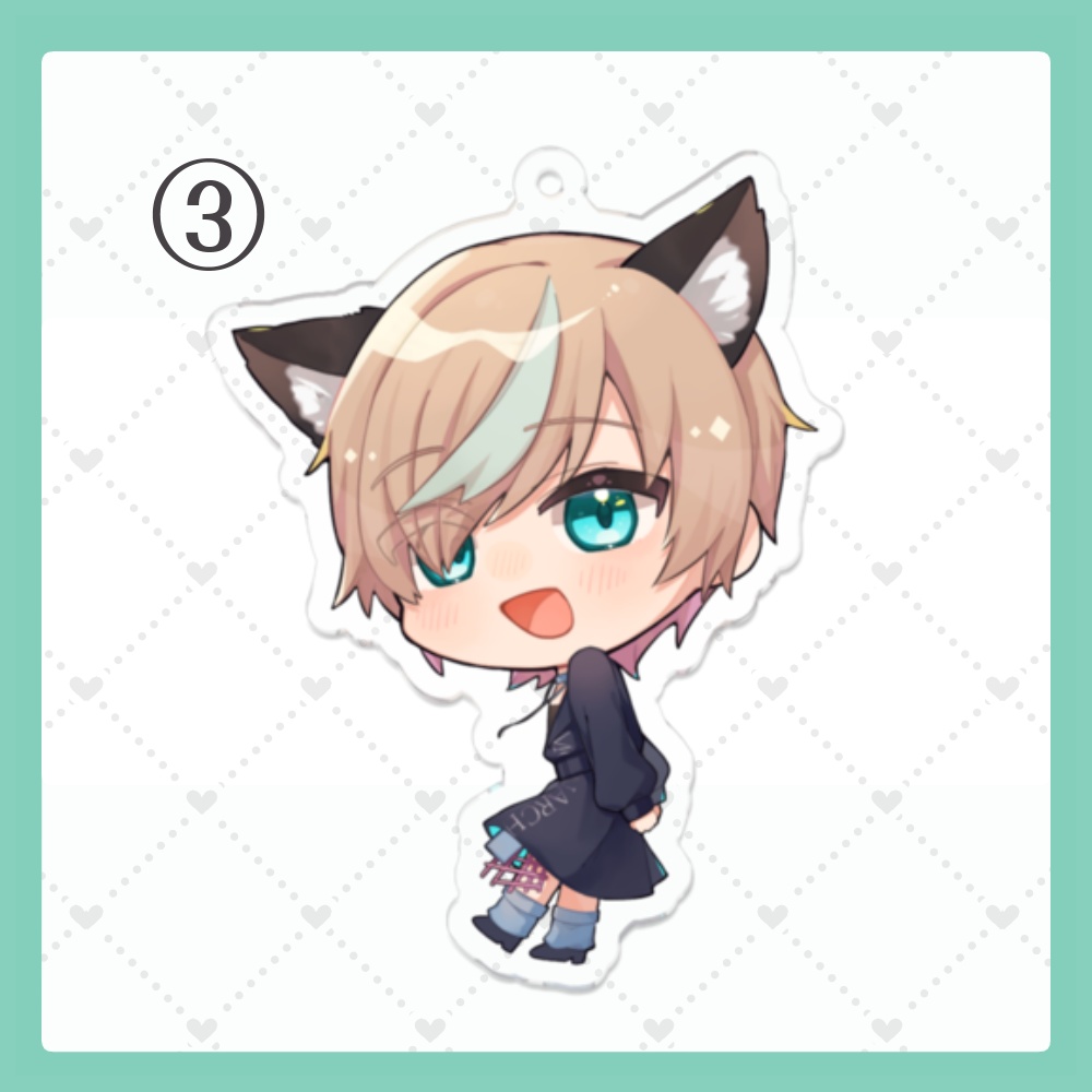 【受注生産】1000人フォロワー記念グッズ アクリルキーホルダー 全5種類【~11/30】