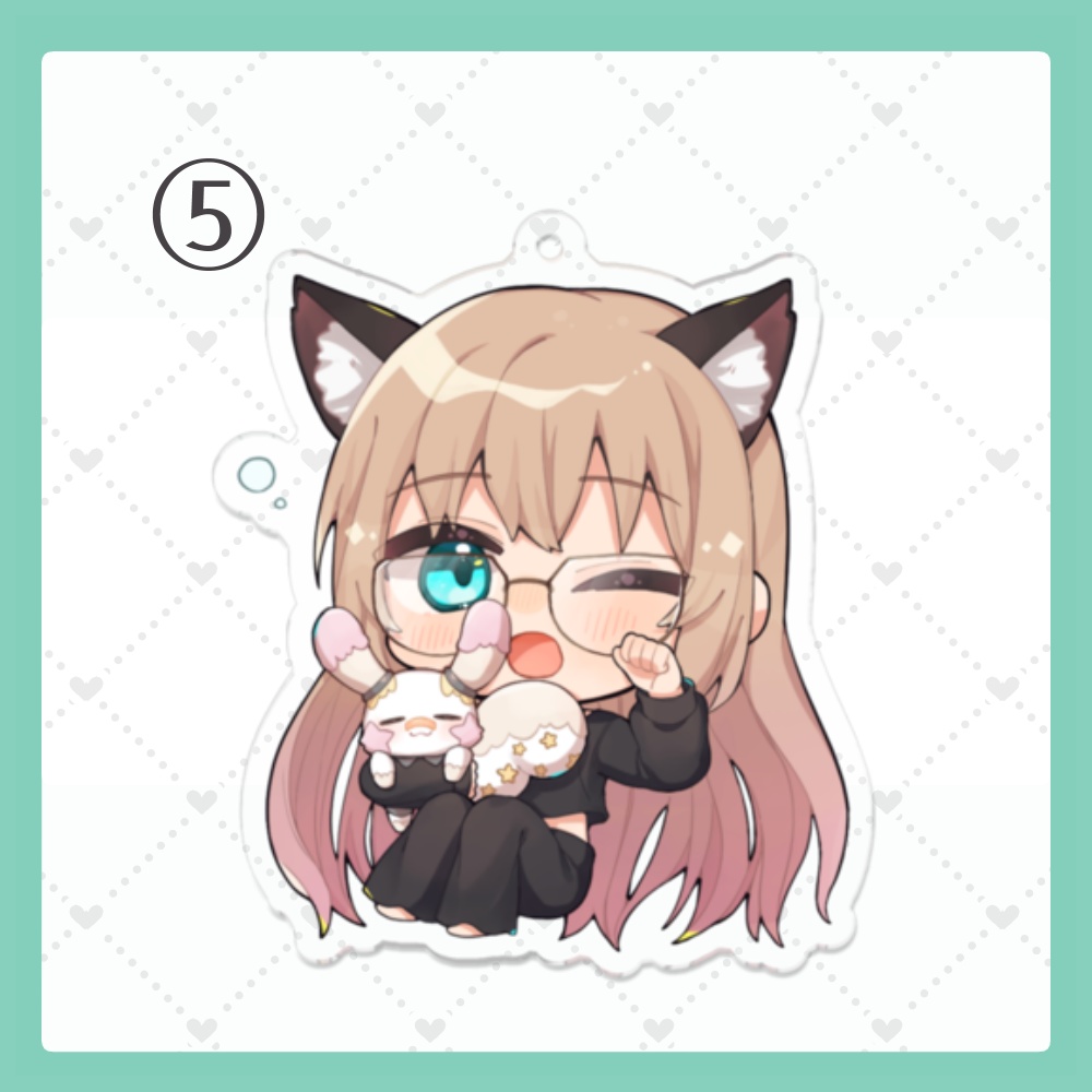 【受注生産】1000人フォロワー記念グッズ アクリルキーホルダー 全5種類【~11/30】