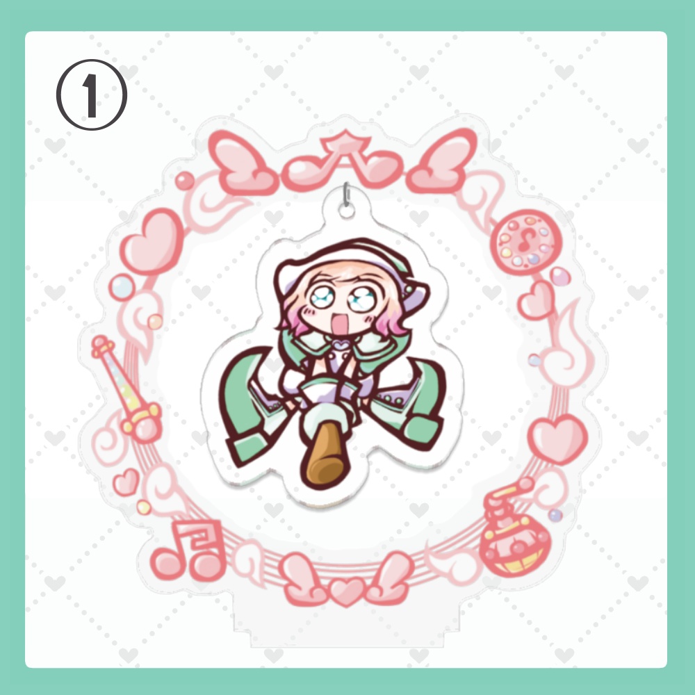 【受注生産】1000人フォロワー記念グッズ ぶらぶらアクリルスタンド 全2種類【~11/30】