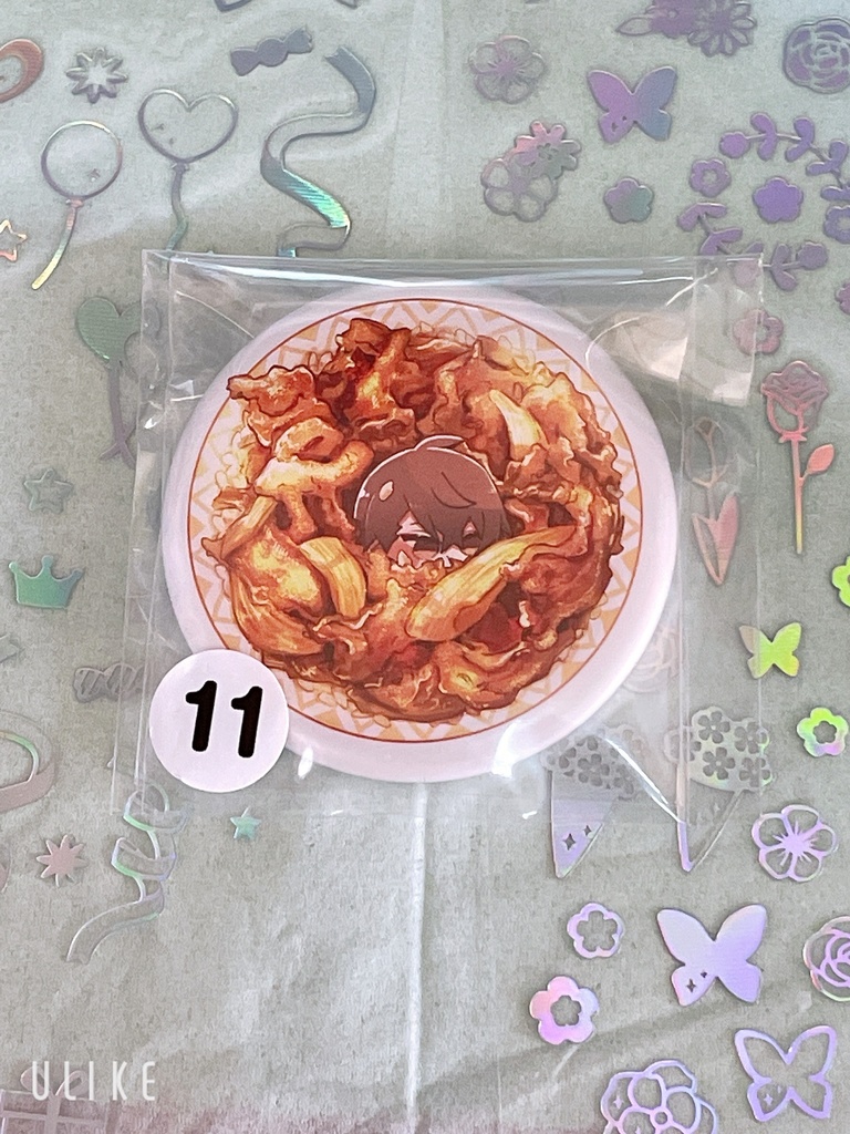 推食缶バッジ⑪特盛牛丼
