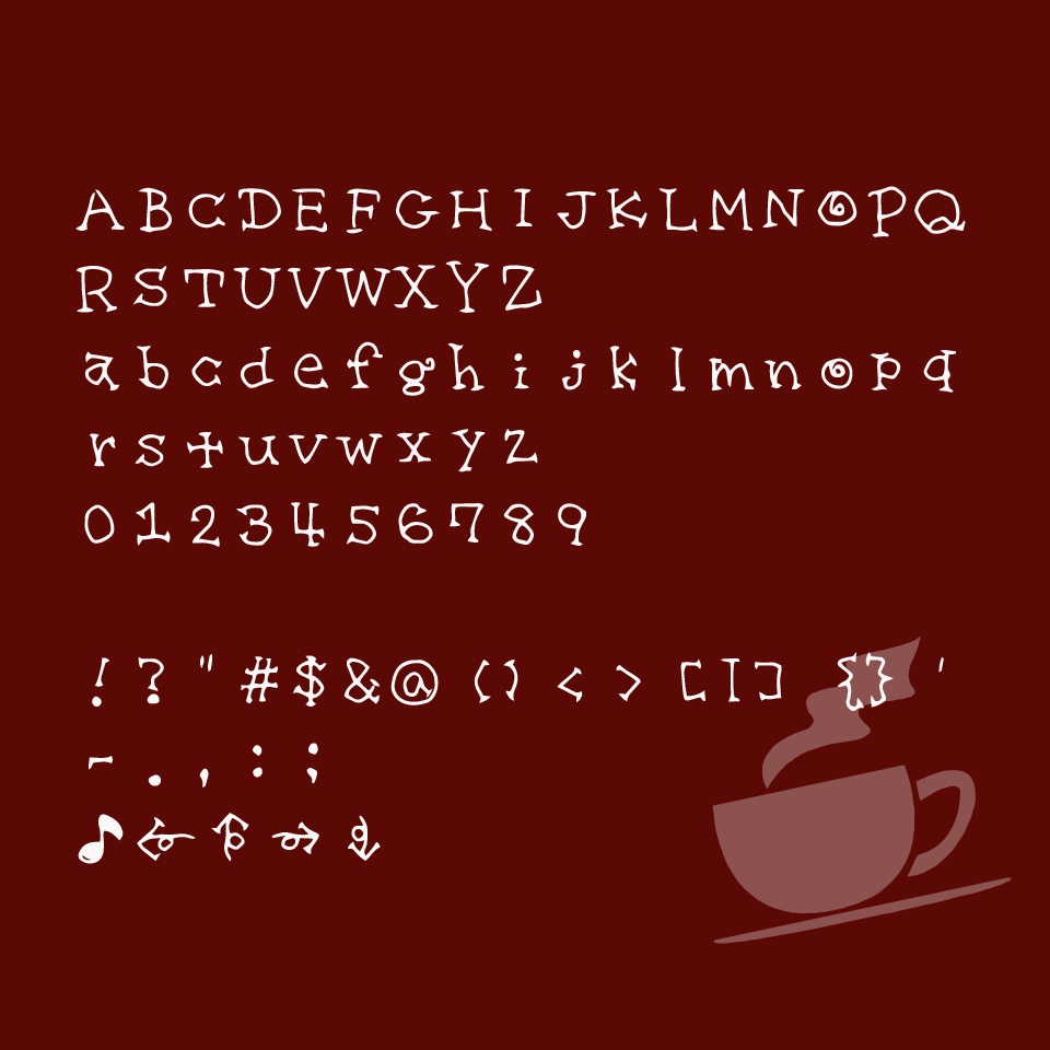 魔女のお茶会フォント The Witches Tea Party