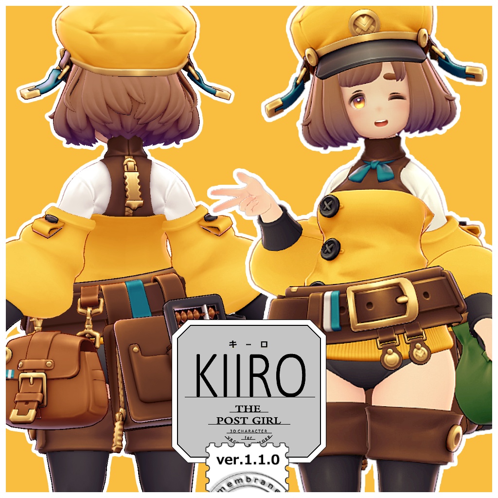 オリジナル3Dモデル『KIIRO（キーロ）』ver.1.1.1