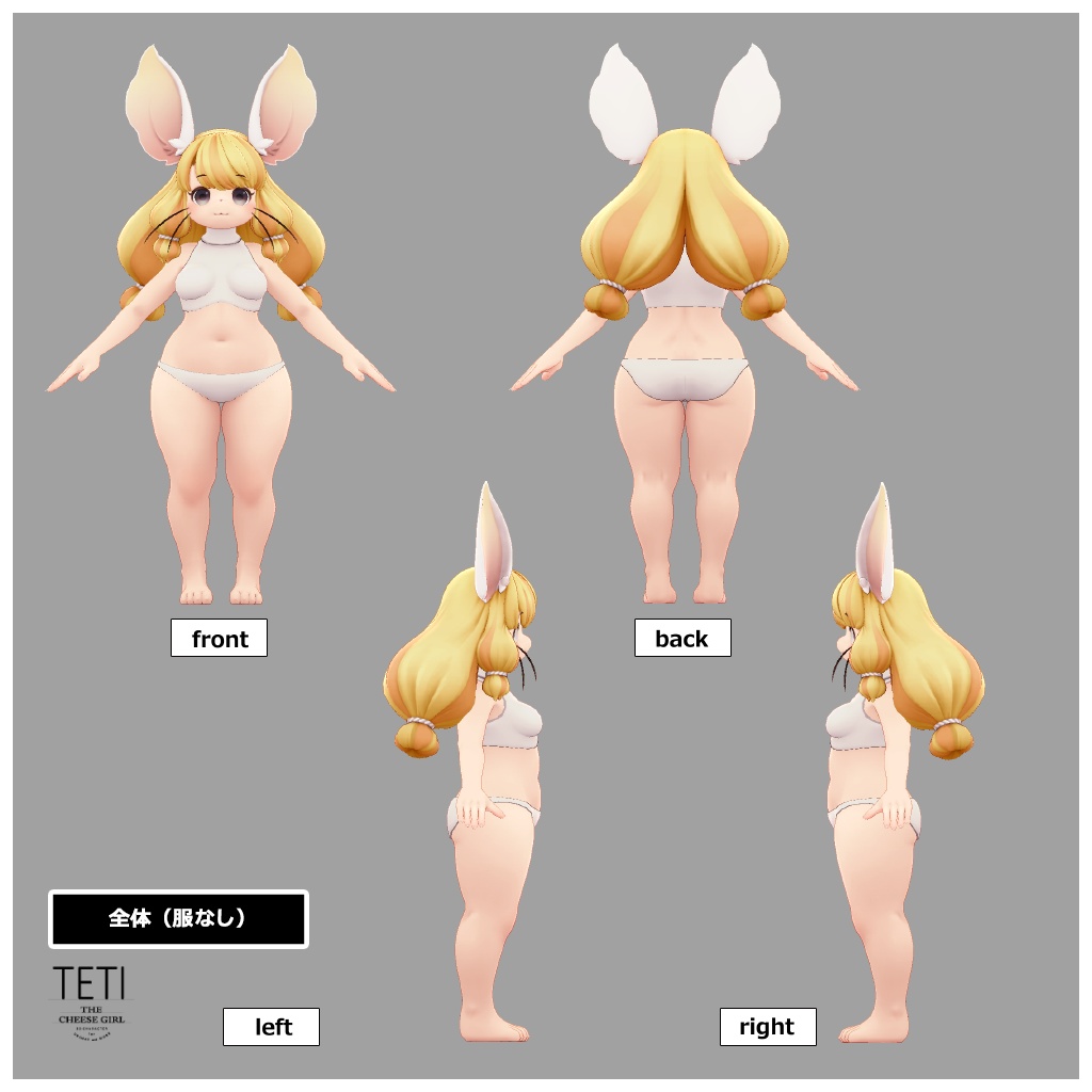 オリジナル3Dモデル『TETI(テティ)』ver.1.1.0