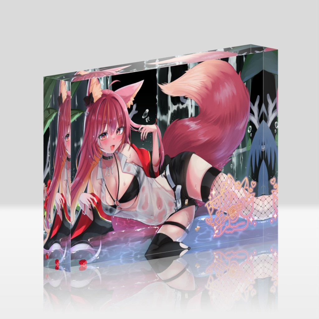 阿沙野暁アクリルブロック(黒)