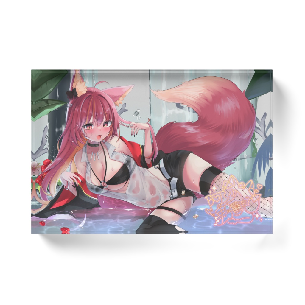 阿沙野暁アクリルブロック(白)