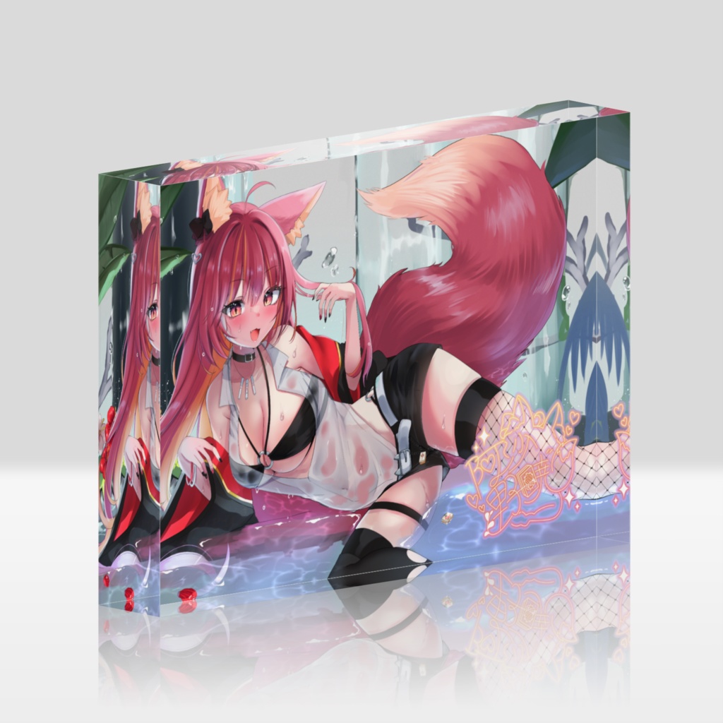 阿沙野暁アクリルブロック（白）