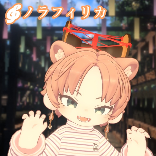 {10アバター対応!}和楽器アクセサリー 琵琶ピアス&小鼓ヘイロー