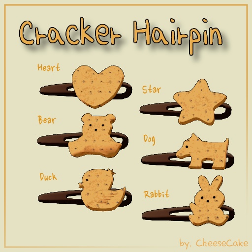 クラッカーヘアピン / Cracker Hairpin / 크래커 머리핀