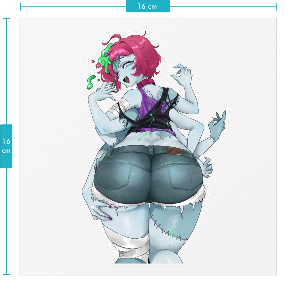 デカケツステッカー