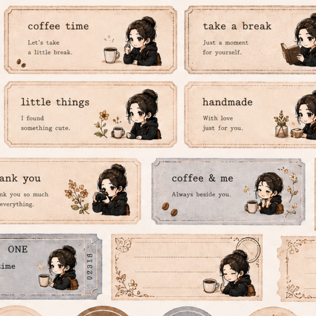 ちび旅人 Coffee Mini Labels Vol.1