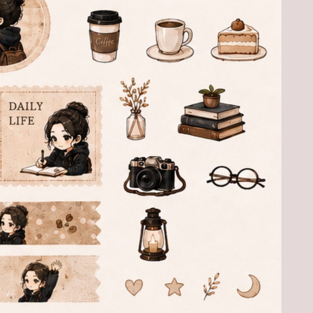 ちび旅人 Coffee Mini Labels Vol.1