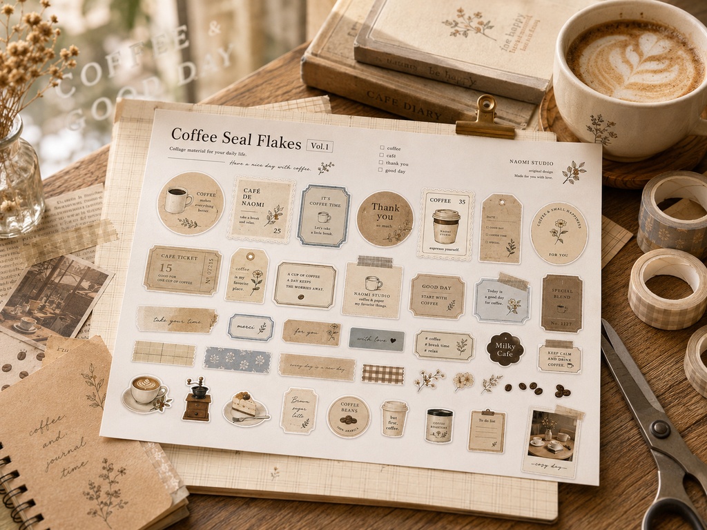 ちび旅人 Coffee Seal Flakes Vol.1