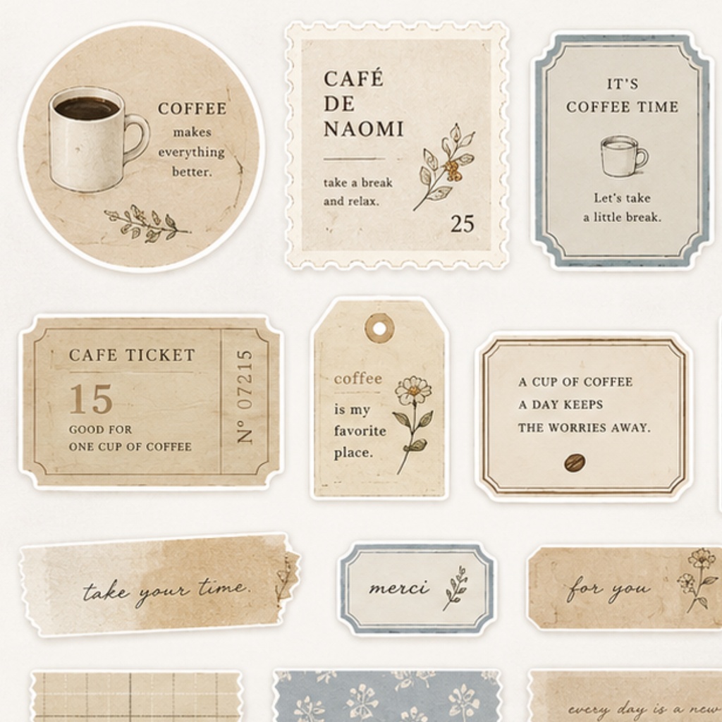 ちび旅人 Coffee Seal Flakes Vol.1