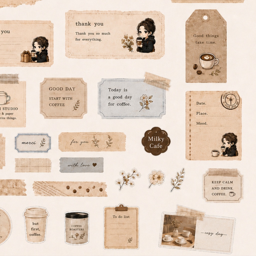 ちび旅人 Coffee Labels & Parts Vol.2