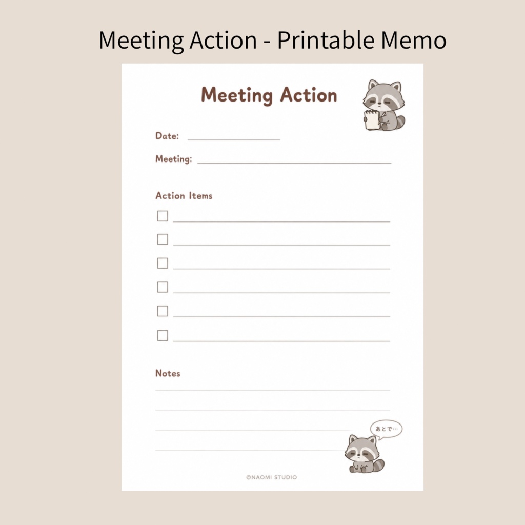 Meeting Action (Free)