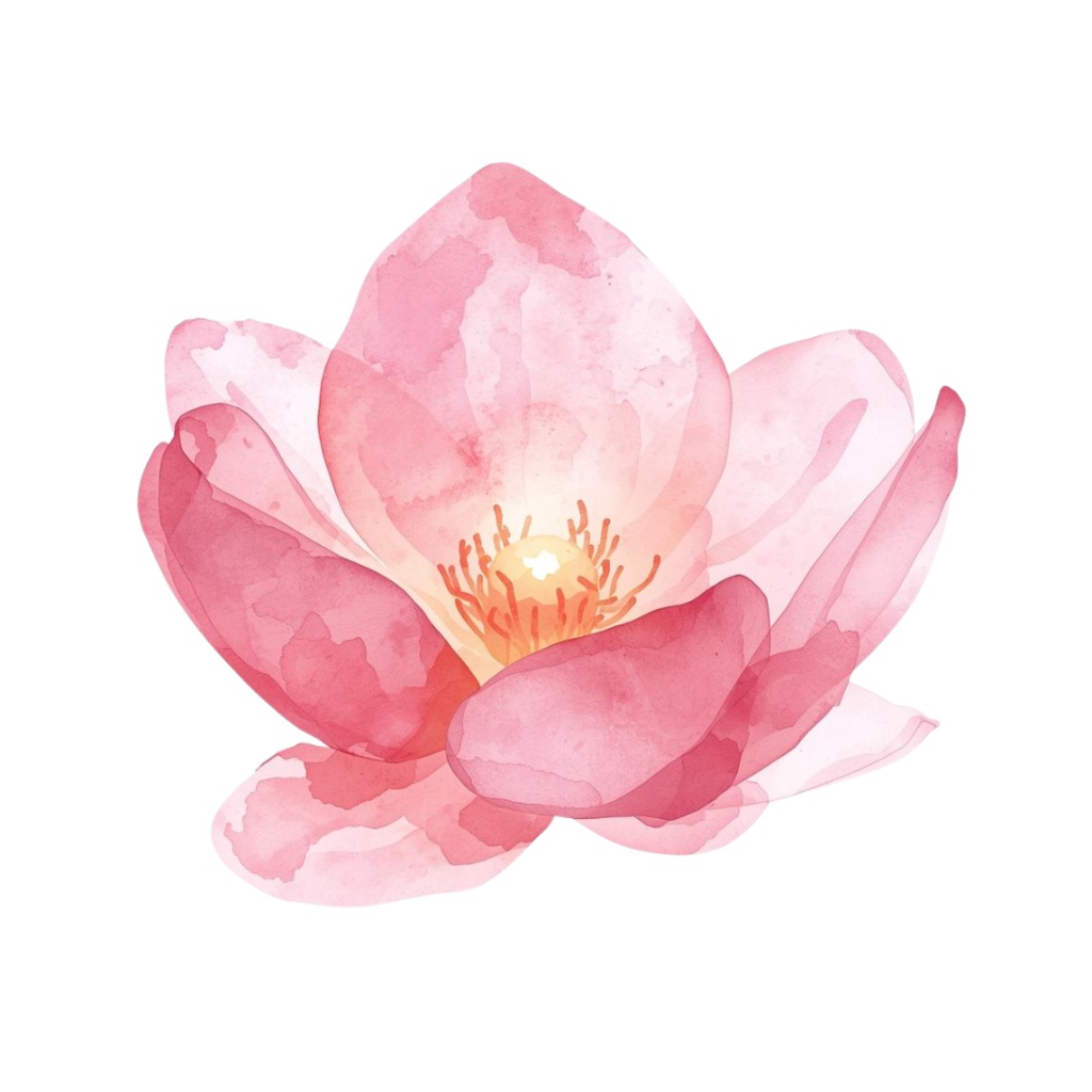 【イラスト素材8点】 愛・ご縁・豊かさの水彩クリップアート