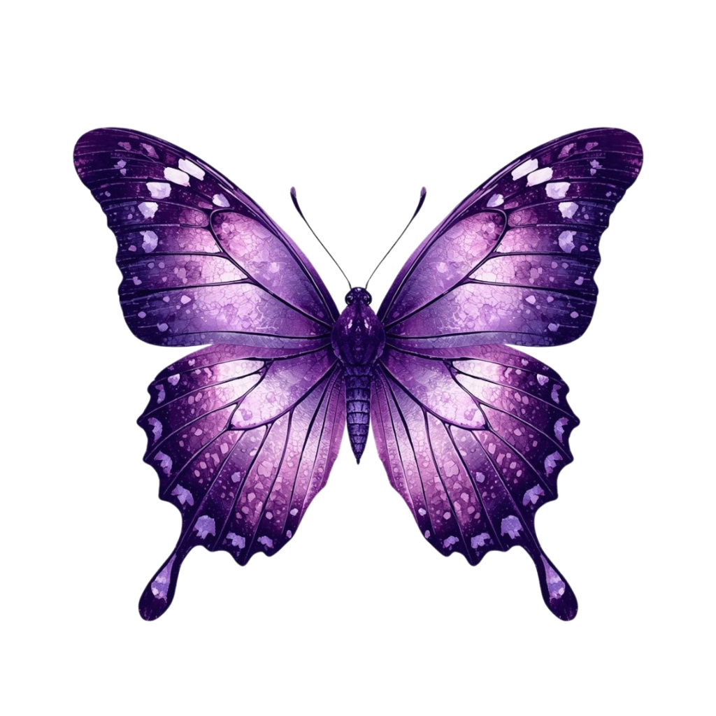 高級感あふれるスピリチュアル蝶クリップアートセット(全10種)|PNGダウンロード
