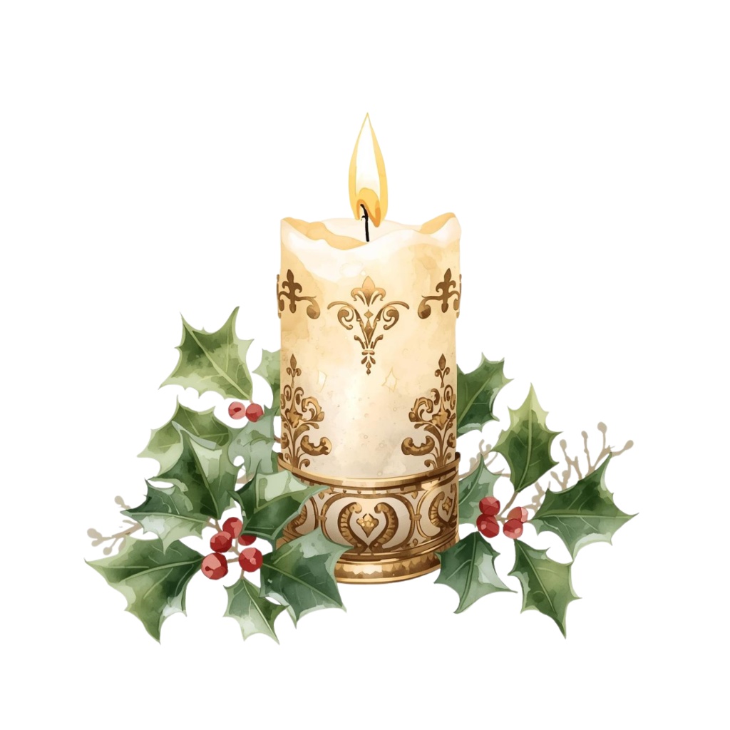 【9Png】クリスマス水彩クリップアートコレクション