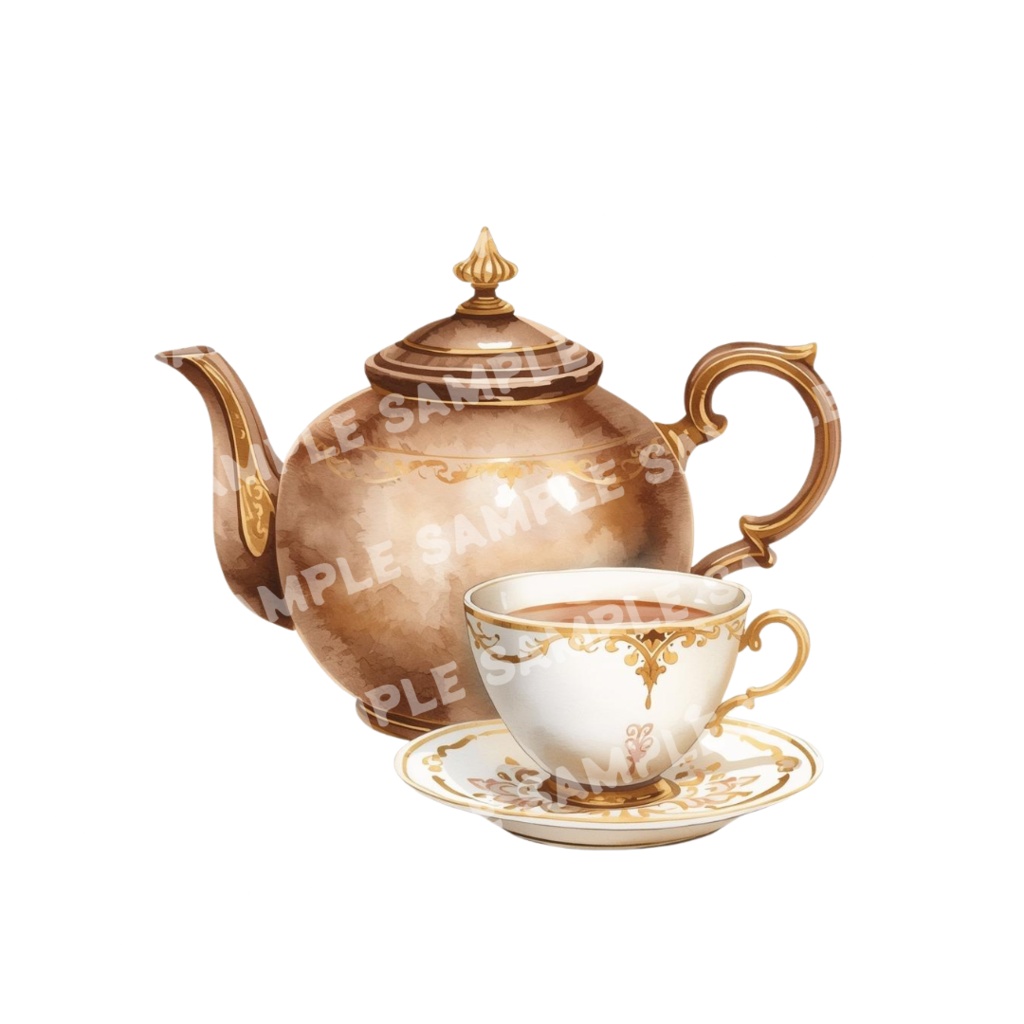 16 Png | Classic Café & Cake Crip Art Set