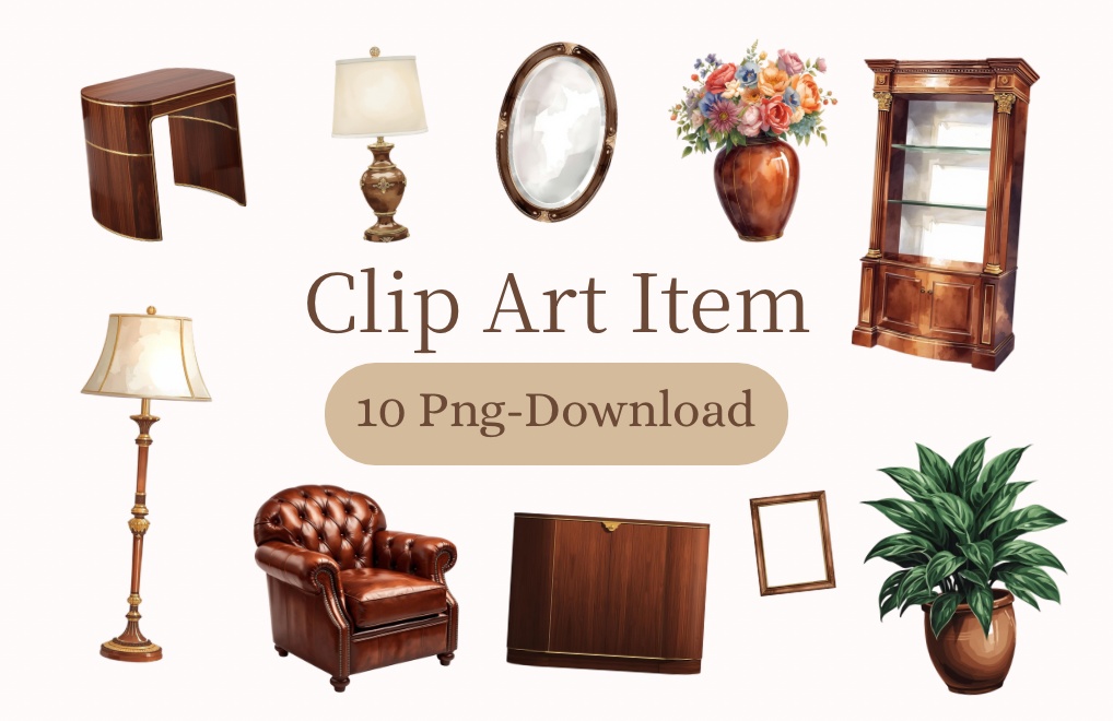 10 Png | Classic Luxury Interior Set
