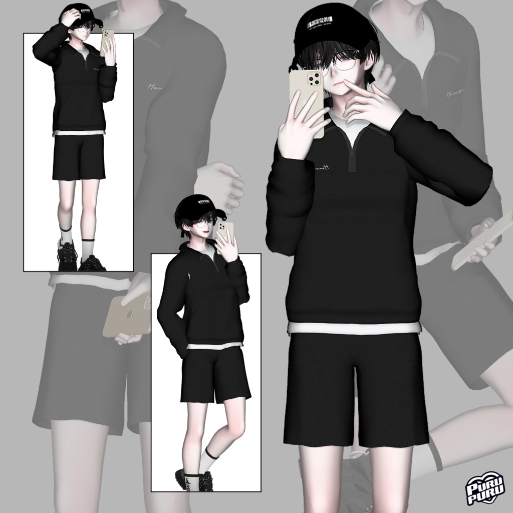 【10アバター対応】 selfie Pose Set