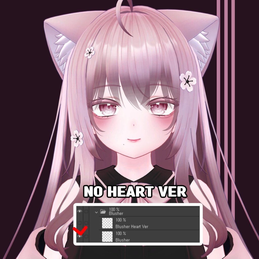 【萌】 moe Jirai make up & body texture