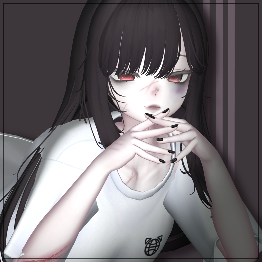 【萌】 moe Menhera make up & body texture