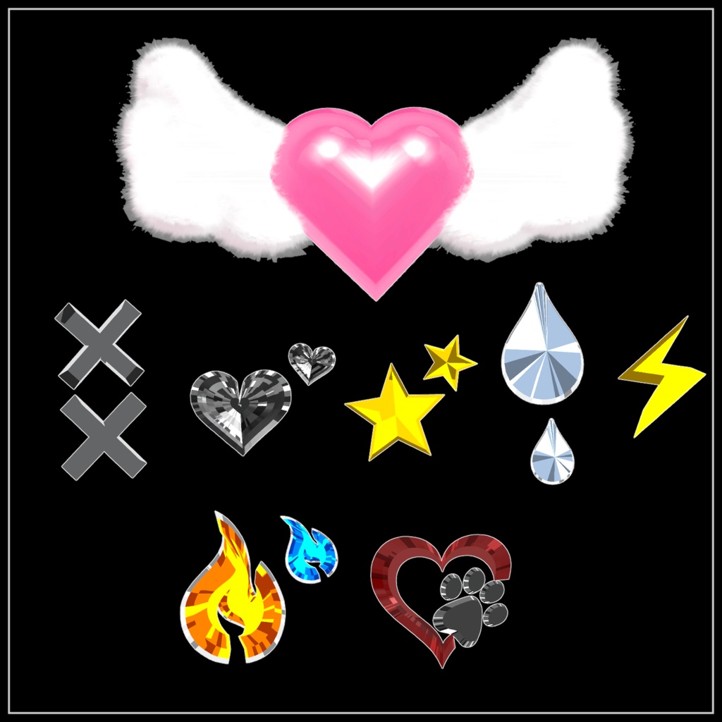 【8アバター対応】 Lovely accessories Set