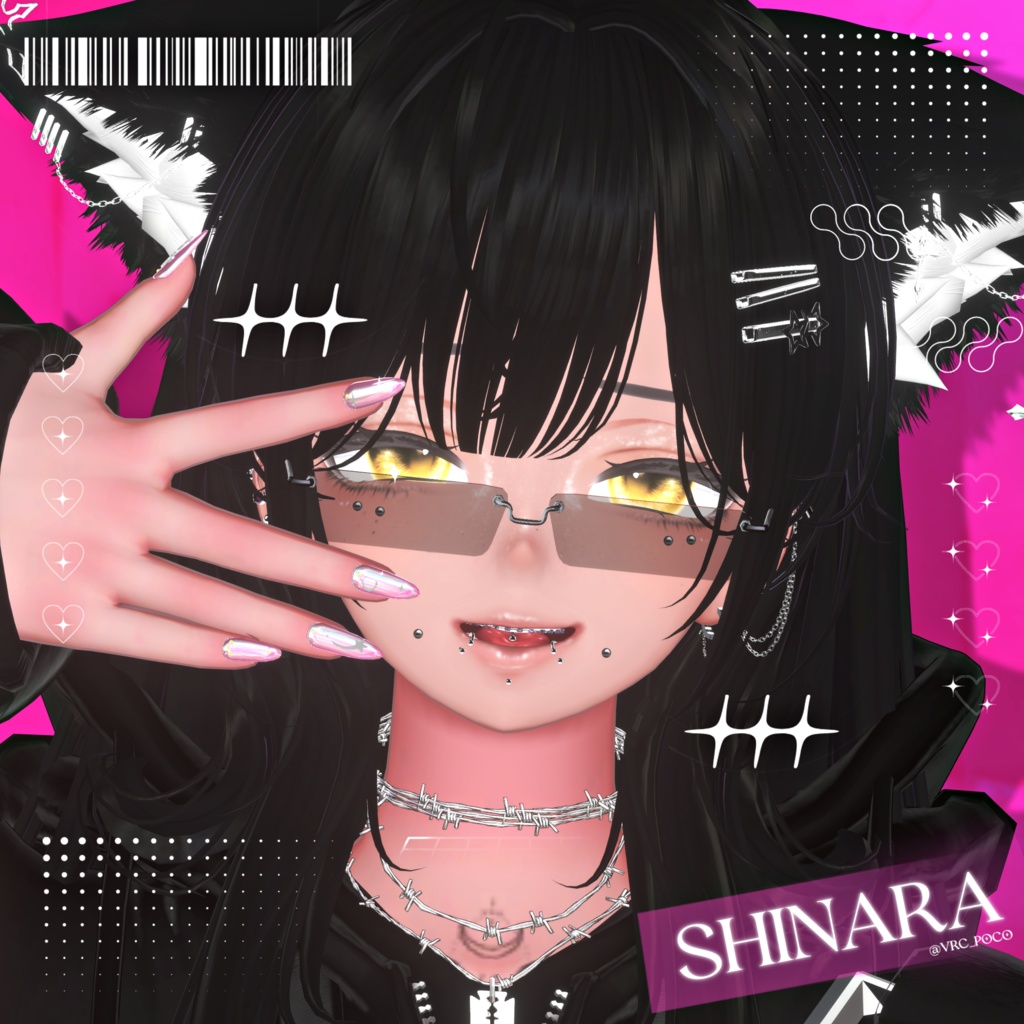 【21アバター対応】 💎MA対応💎 Y2K Nail