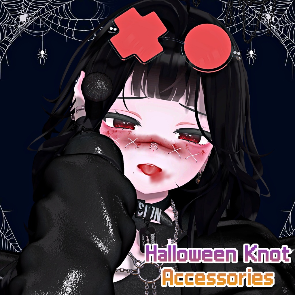 【4アバター対応】 Halloween costume knot accessory