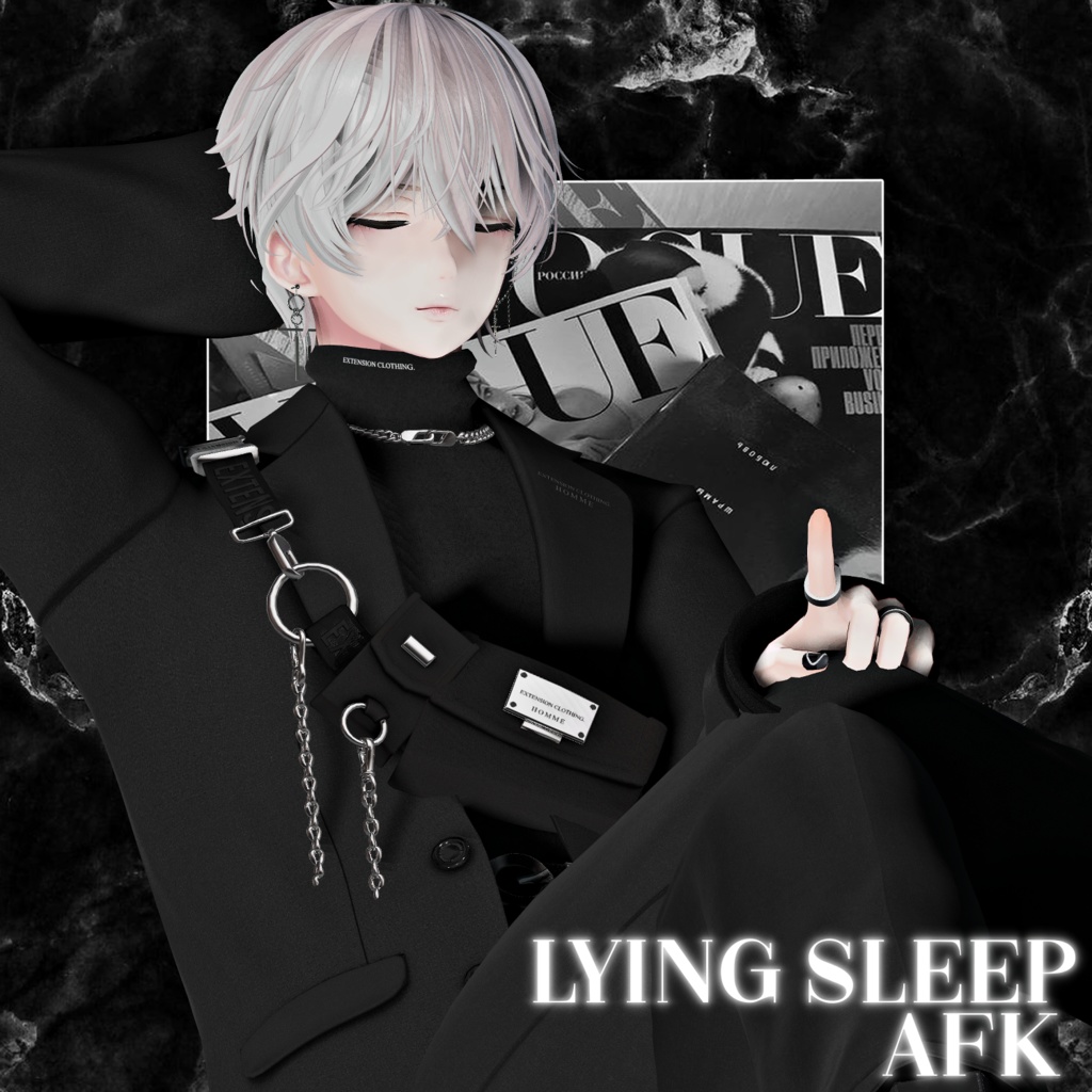 【9アバター対応】 Lying sleep AFK (Remake Ver)