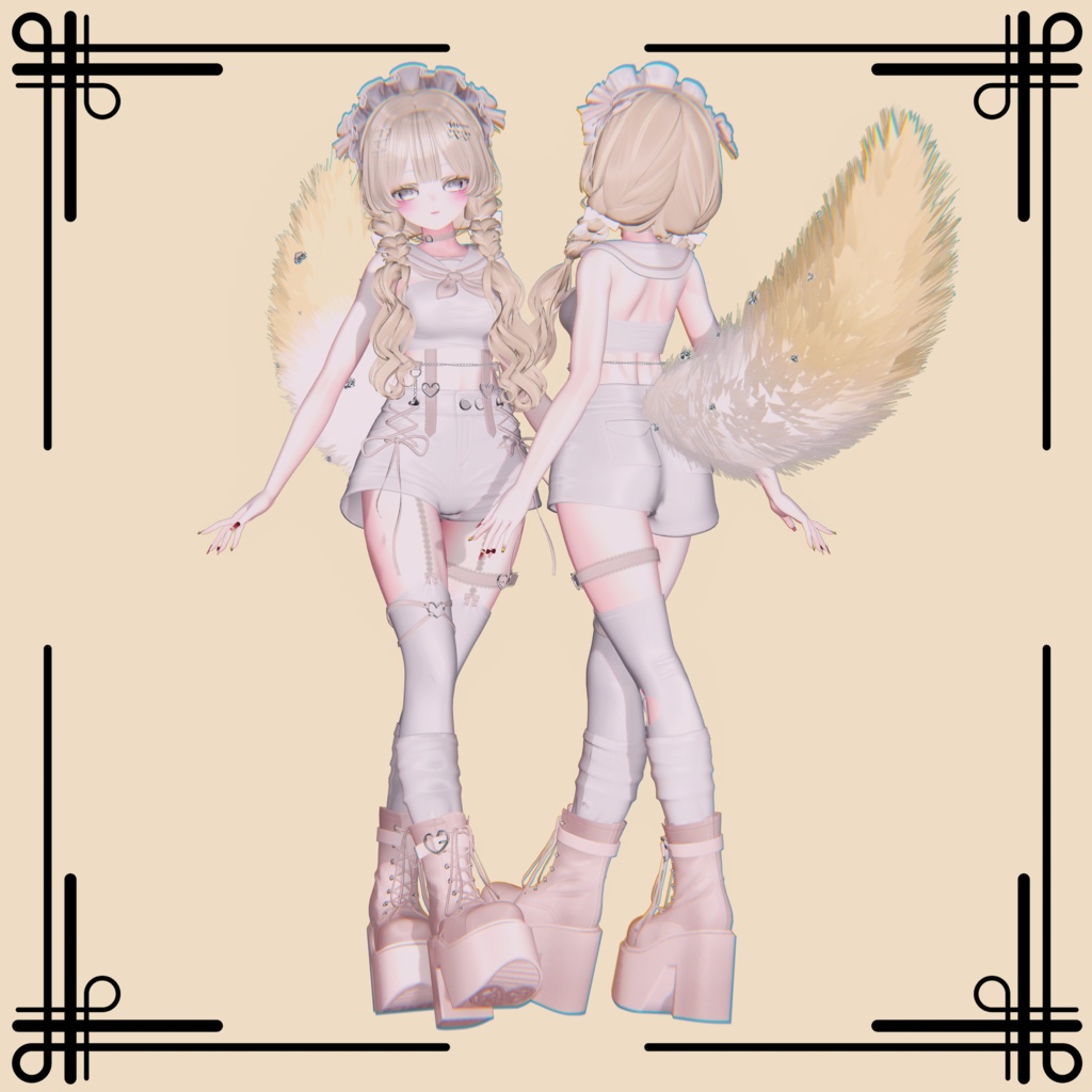 (PB) Unique Heart tail