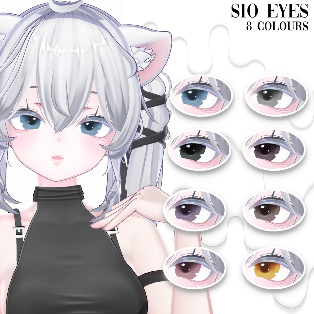 【しお】 Jirai Make up + Eyes Set for Sio