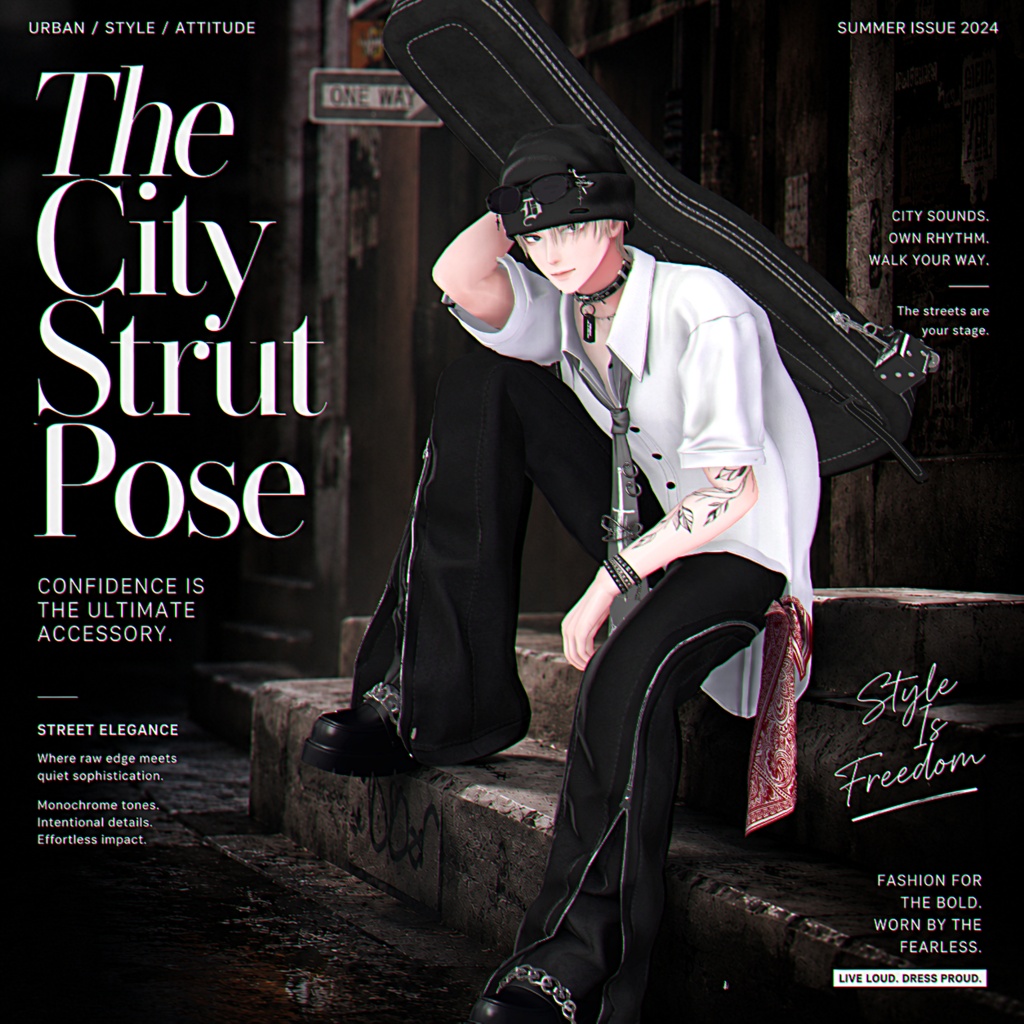 【7アバター対応】 🌇The City Strut Pose ✨