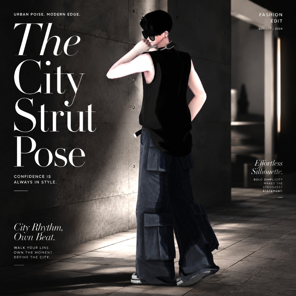 【7アバター対応】 🌇The City Strut Pose ✨