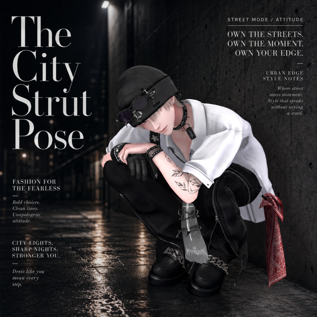 【7アバター対応】 🌇The City Strut Pose ✨