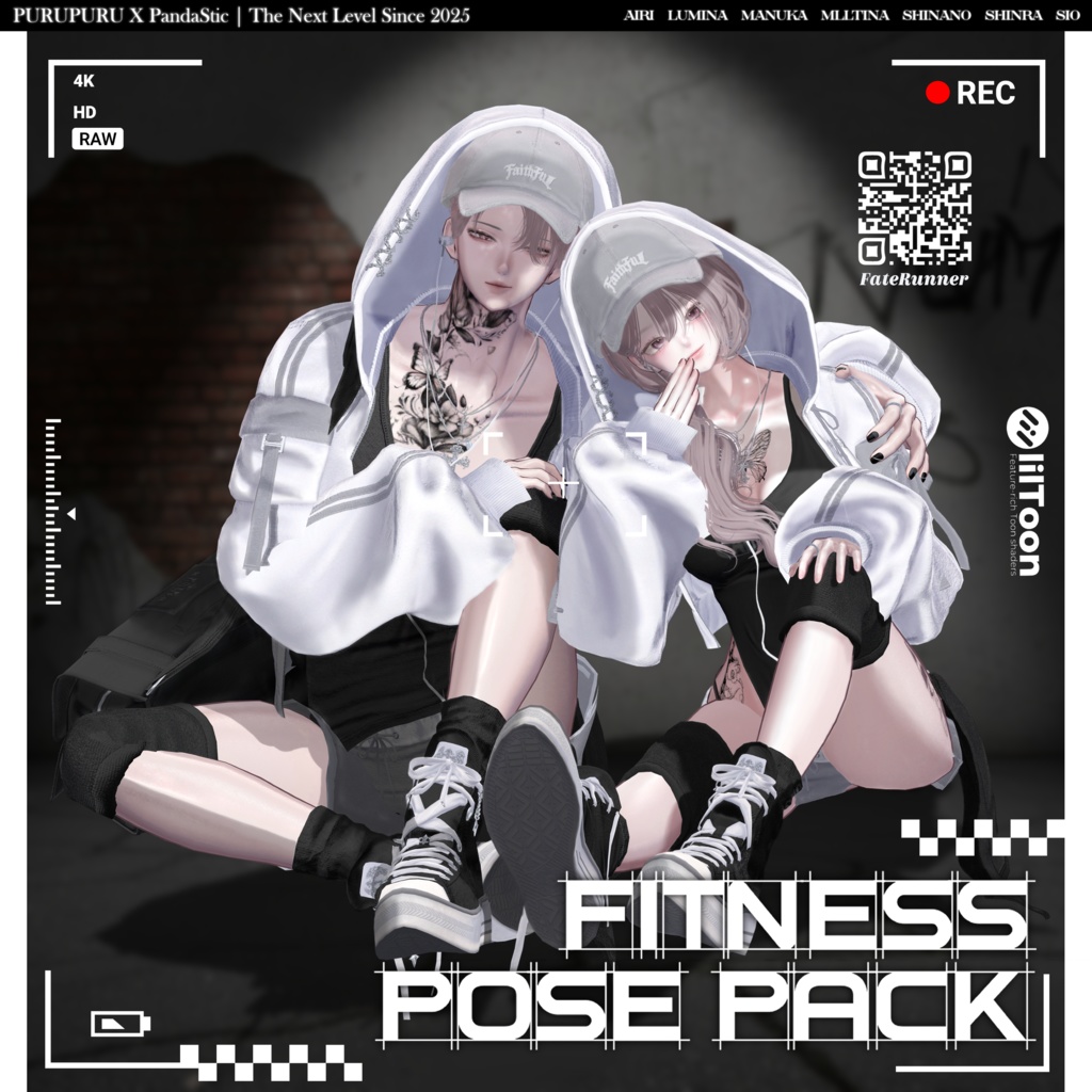 【7アバター対応】 ✦✦✦Fitness Pose Pack✦✦✦【VRChat用】