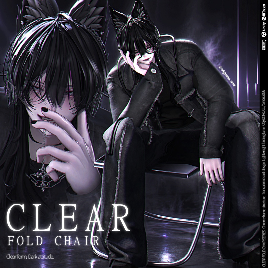 【無料】 Clear Fold Chair |World asset