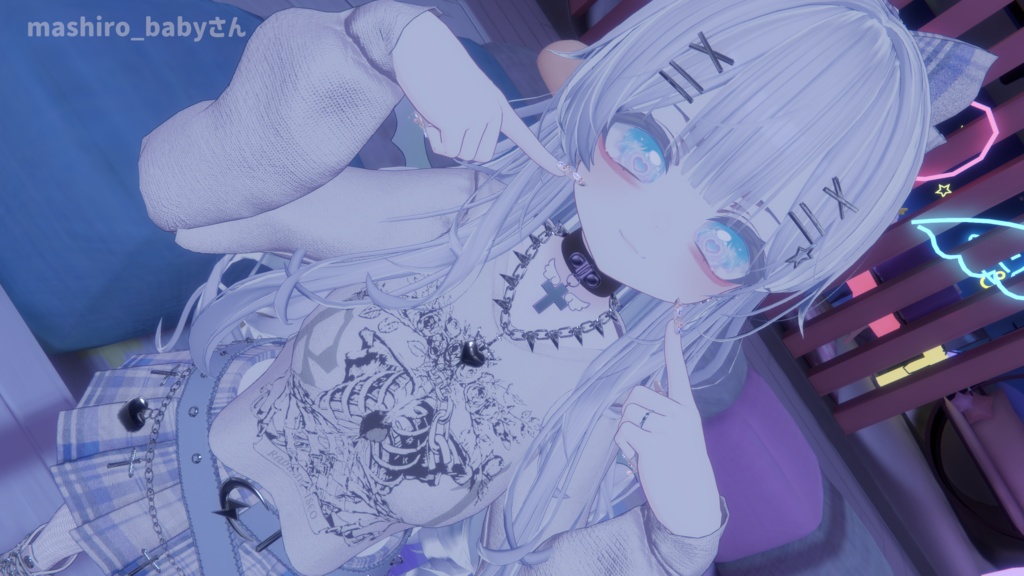 【シフォン・ショコラ対応】クロス付きチョーカー【無料】